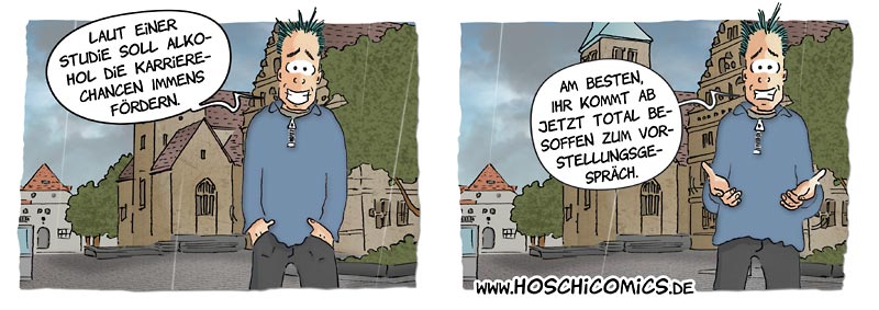 Hoschi-Comic #096: 'Bewerbungstipp'