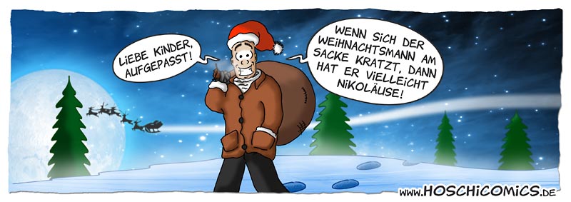 Hoschi-Comic #094: 'Weihnachtswarnung'