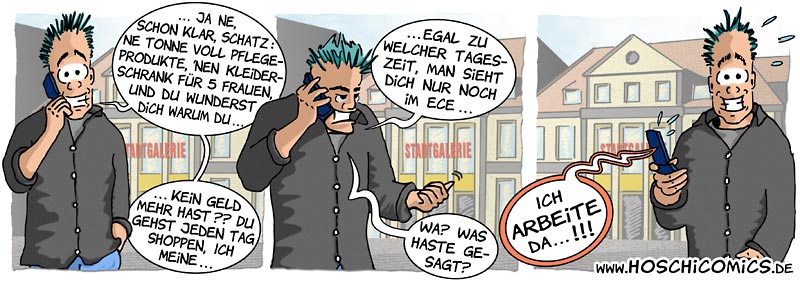 Hoschi-Comic #112: 'Kaufrausch'